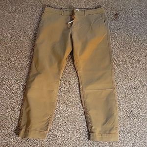 Flint and Tinder drawstring chino pants with elastic cuffs